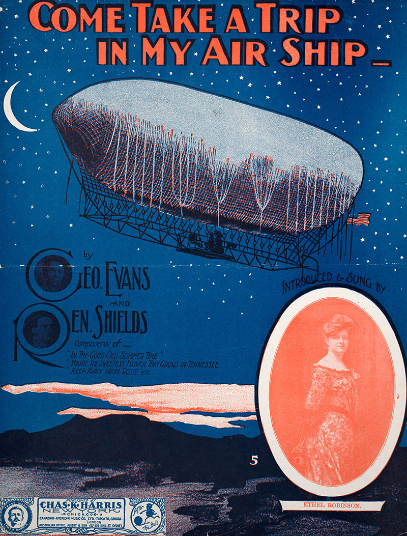Illustration for article titled 30 Hundred-Year-Old Sheet Music Covers Celebrating the Joy and Thrill of Flight
